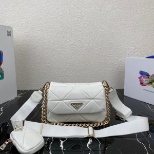 PDA WHITE SHOULDER BAG