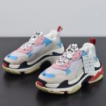 TRIPLE WHITE PINK/BLUE