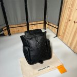 L-V BACKPACK BLACK EMBOSSED - Image 2