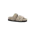 FLUFFY MONOGRAM SANDAL
