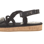 CHNL BLACK CORD SANDAL