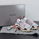 TRIPLE WHITE PINK/BLUE