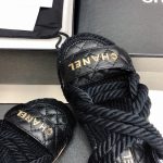 CHNL BLACK CORD SANDAL - Image 5