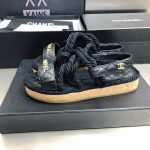CHNL BLACK CORD SANDAL - Image 4