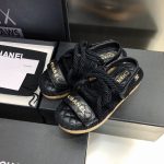 CHNL BLACK CORD SANDAL - Image 3