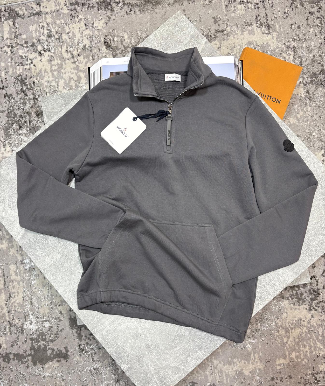 CLER 1/4 zips Charcoal - Image 2