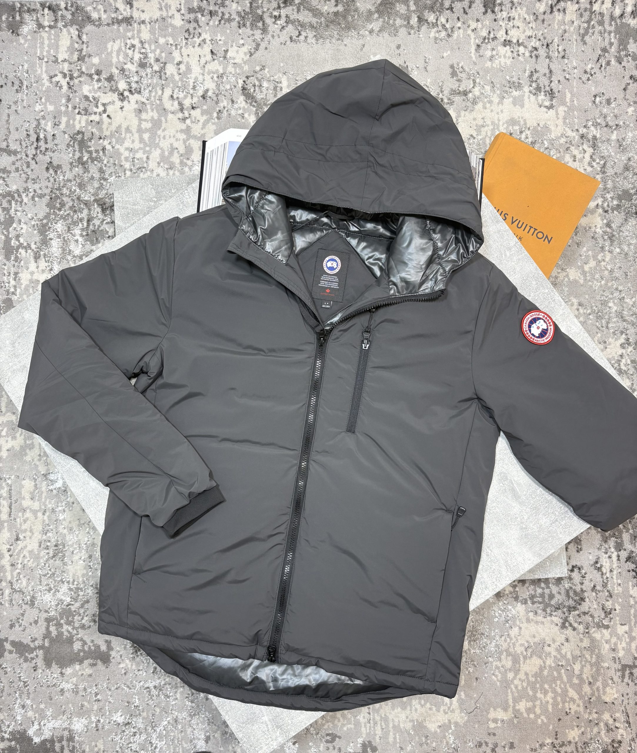 Goose Lodge Jacket Grey - Image 2
