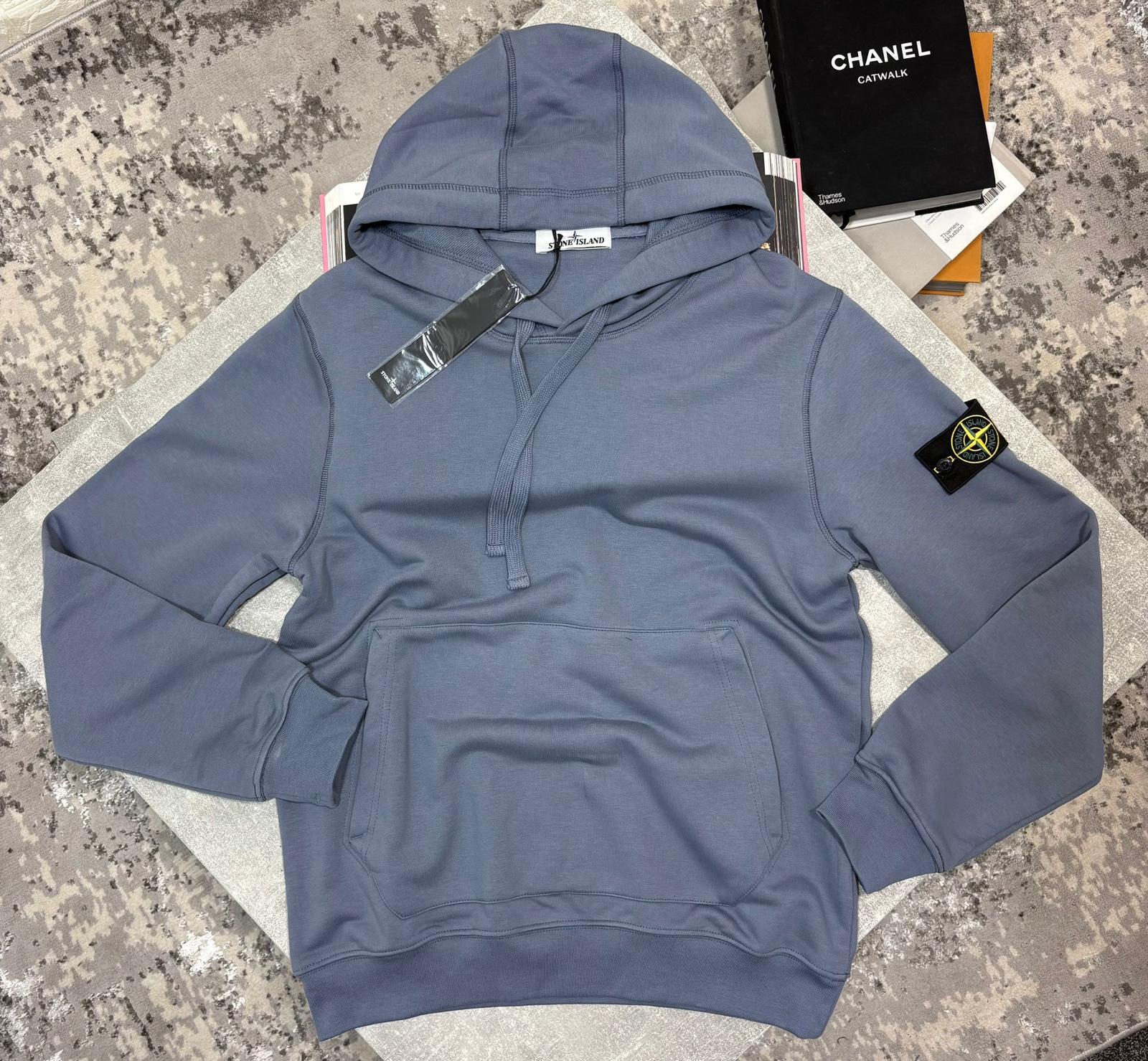 Stone Hoodie Light Blue