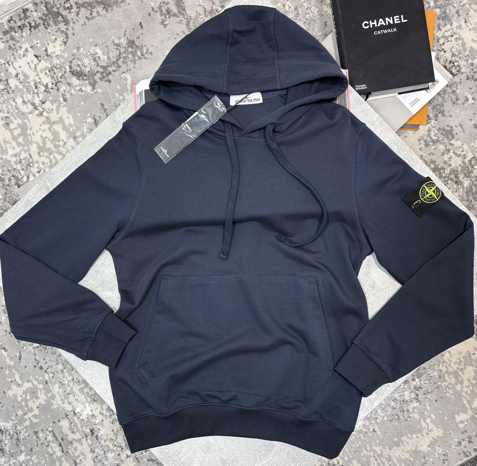 Stone Hoodie Navy Blue
