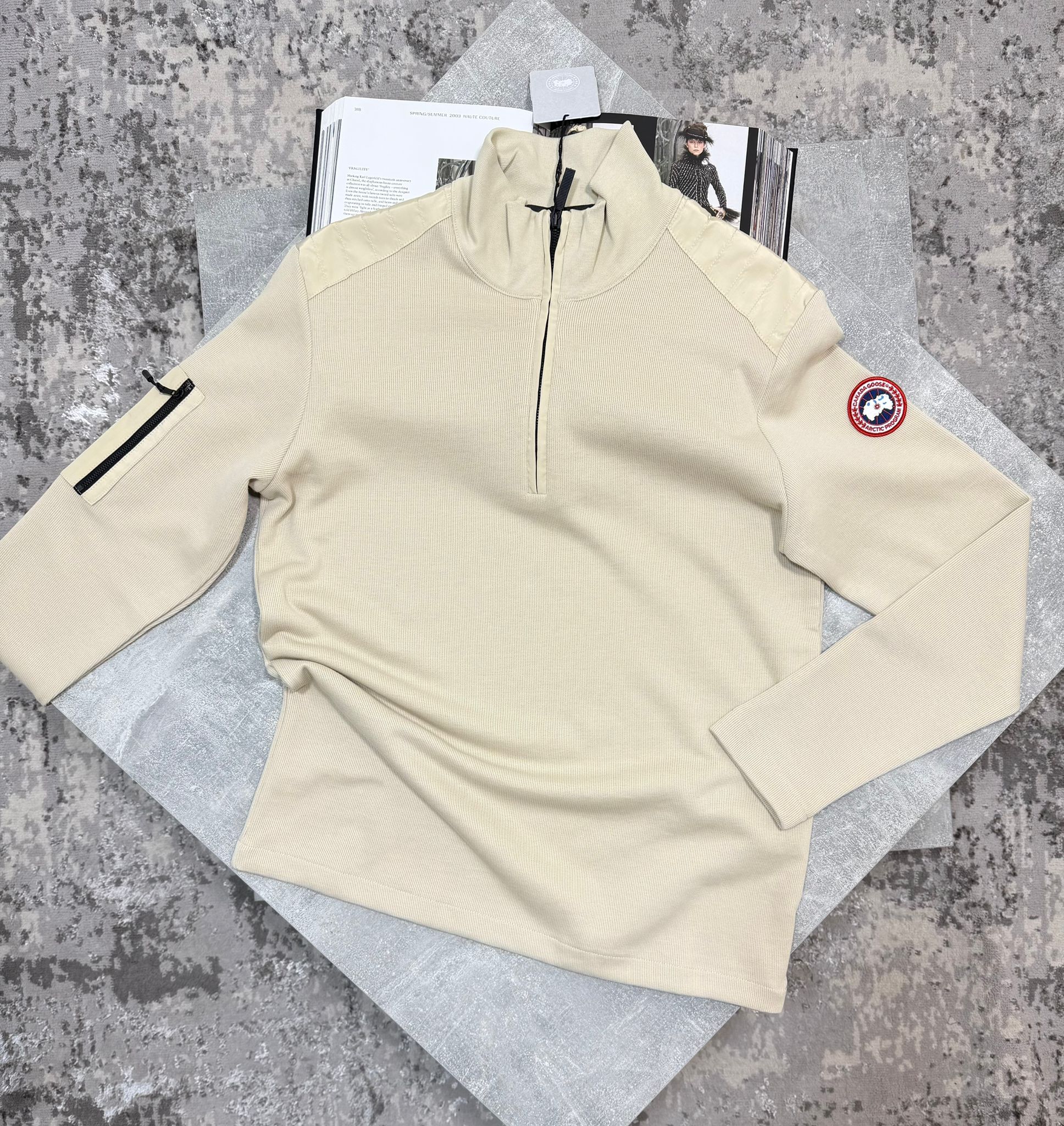 Goose 1/4 Zip Biege