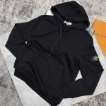 Stone Hoodie Black