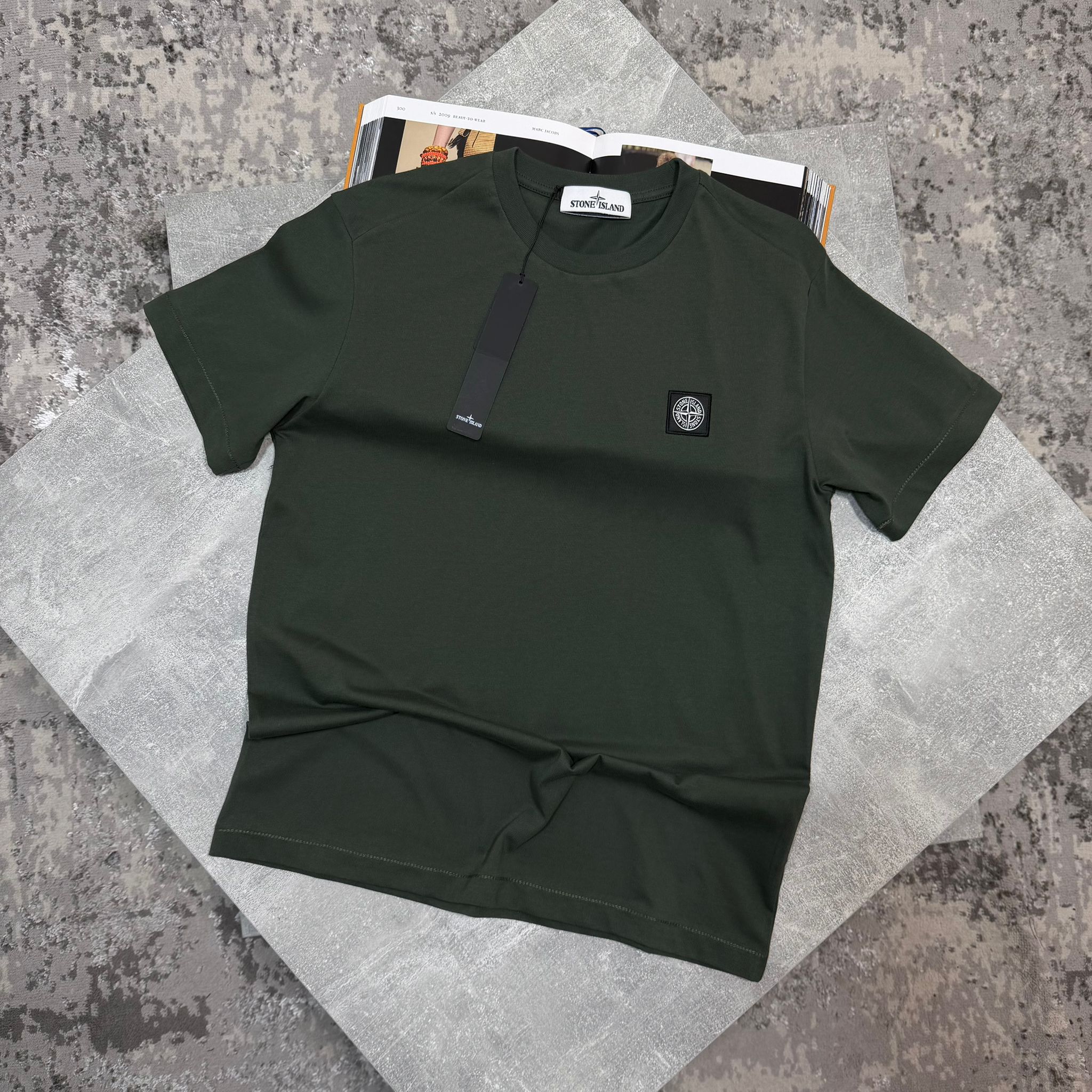 Stone Tshirt Deep Green