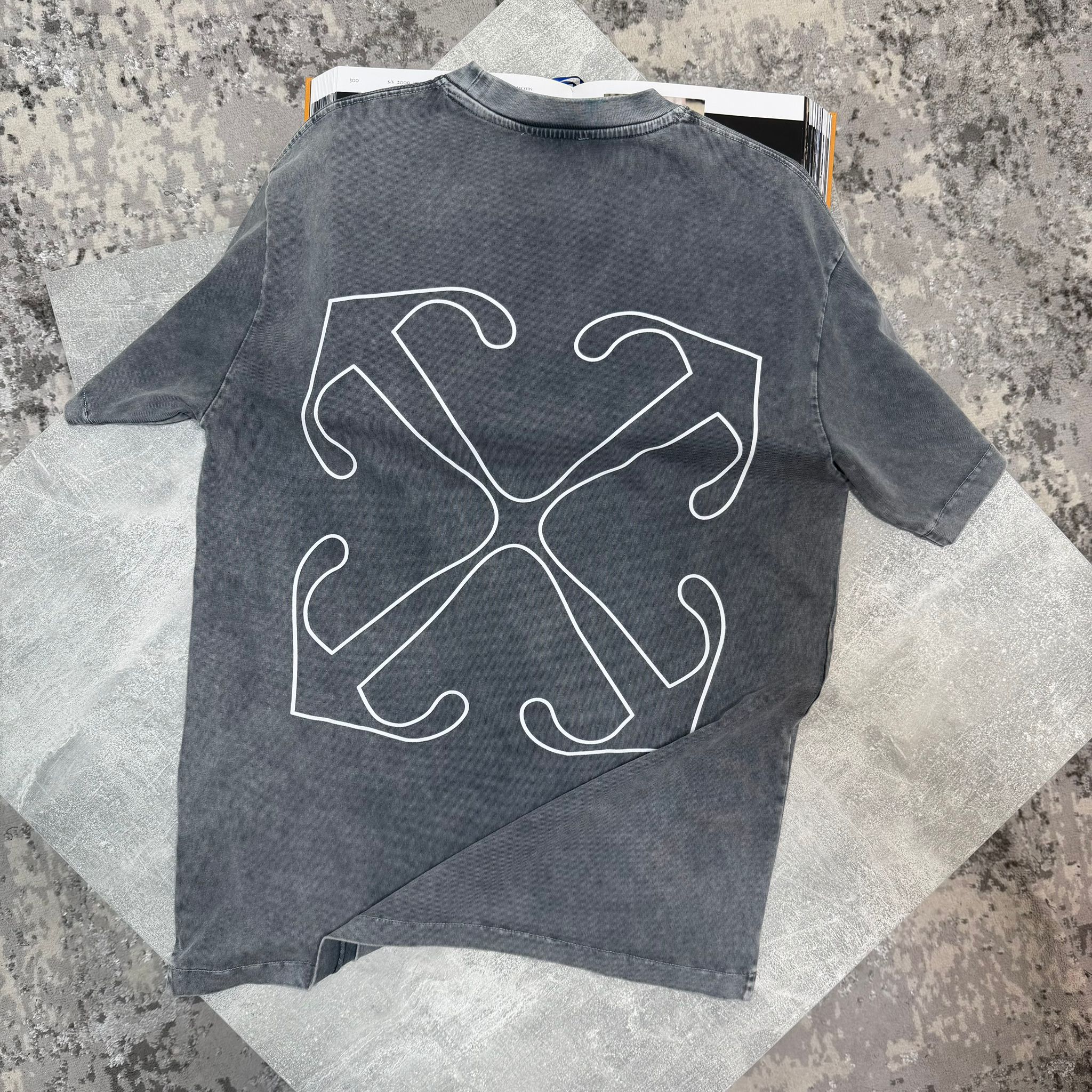 OW Tshirt Washed Grey - Image 2
