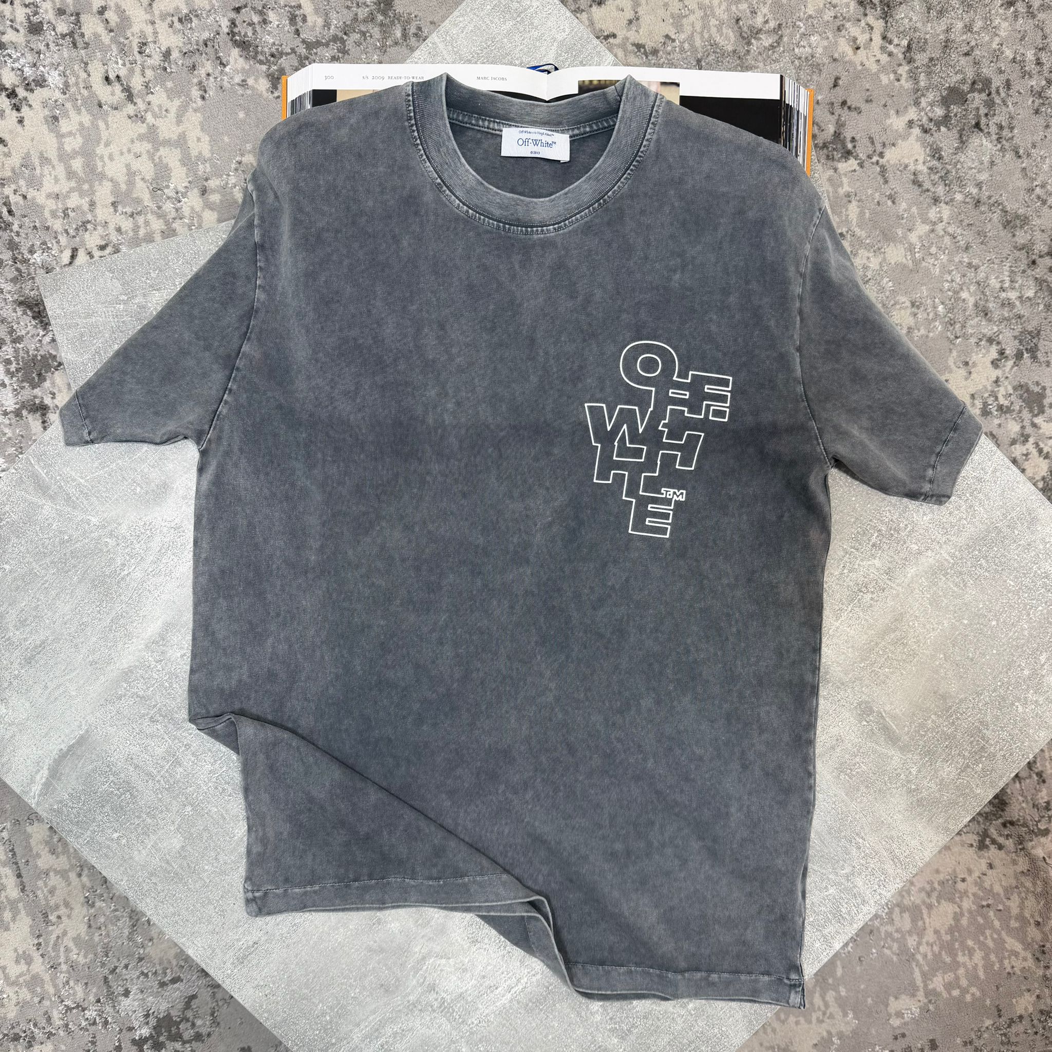 OW Tshirt Washed Grey