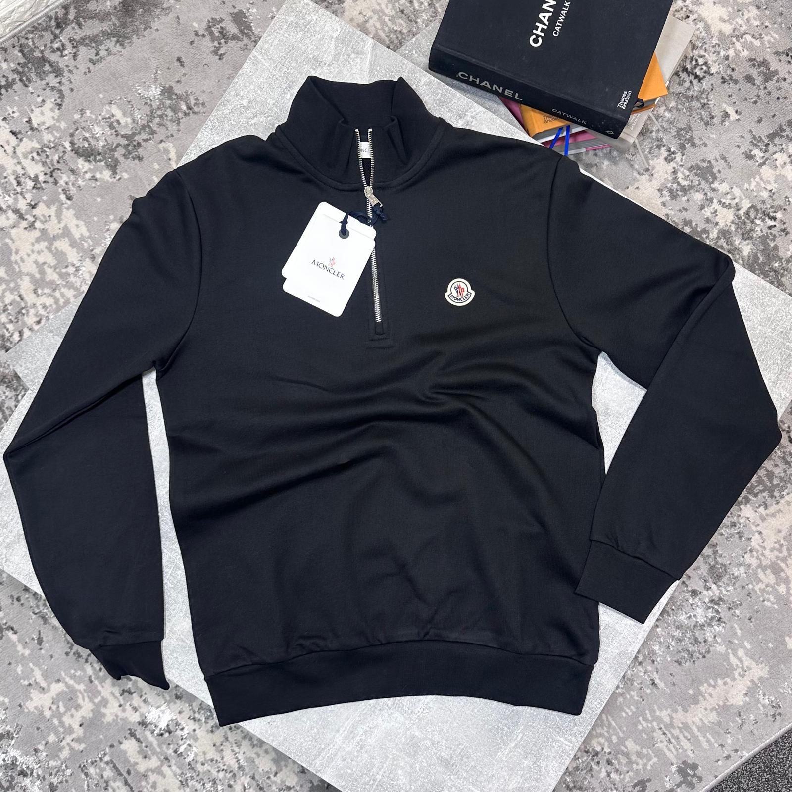 Cler 1/4 zip Black