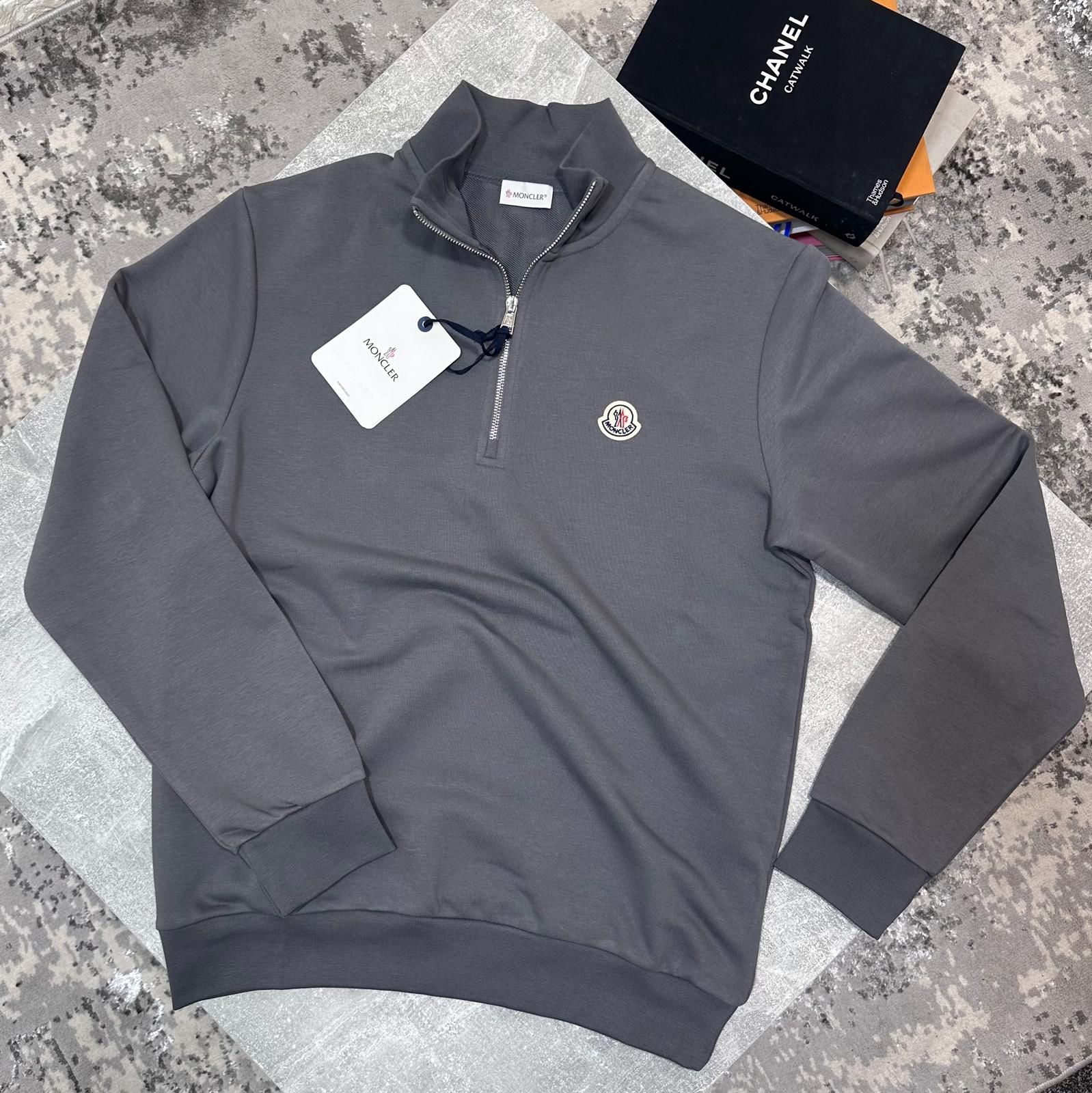 Cler 1/4 zip Charcoal