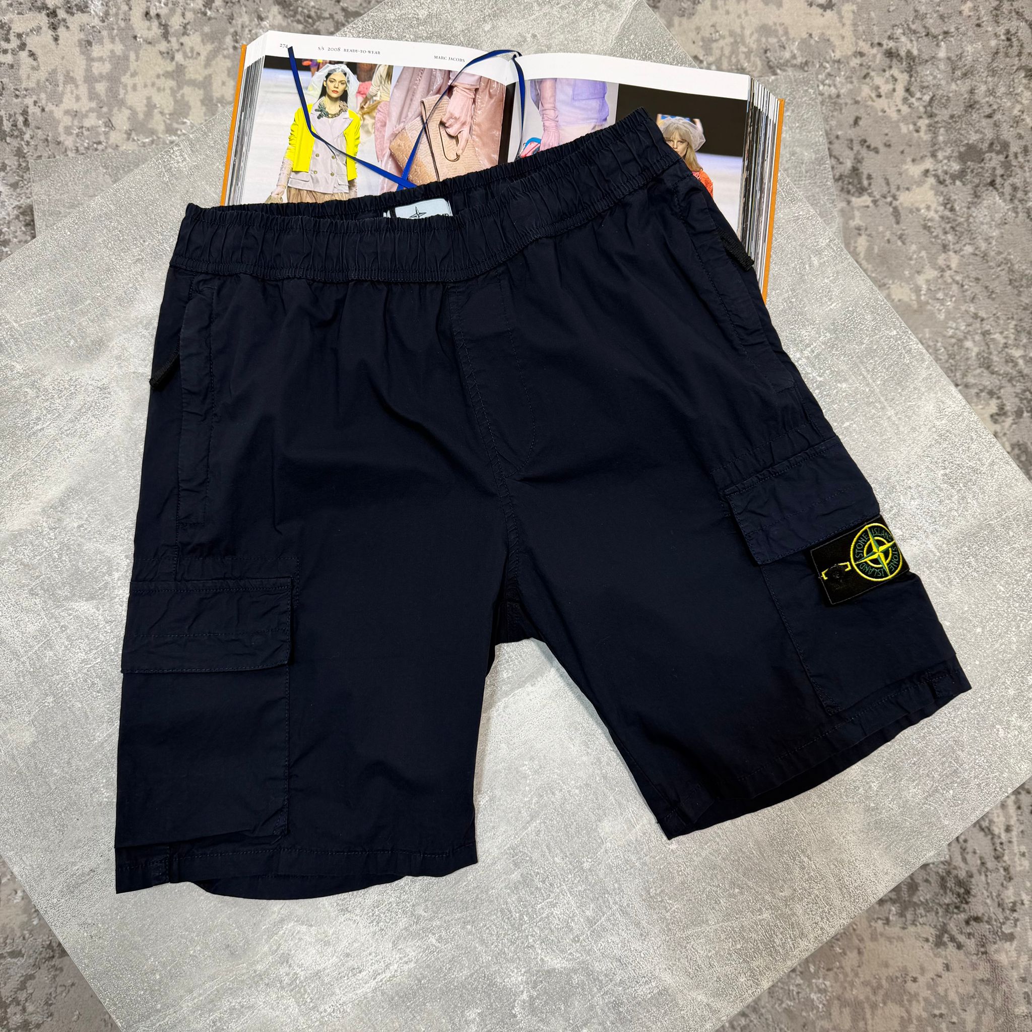 Stone cargo shorts Navy