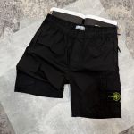 Stone cargo shorts Black
