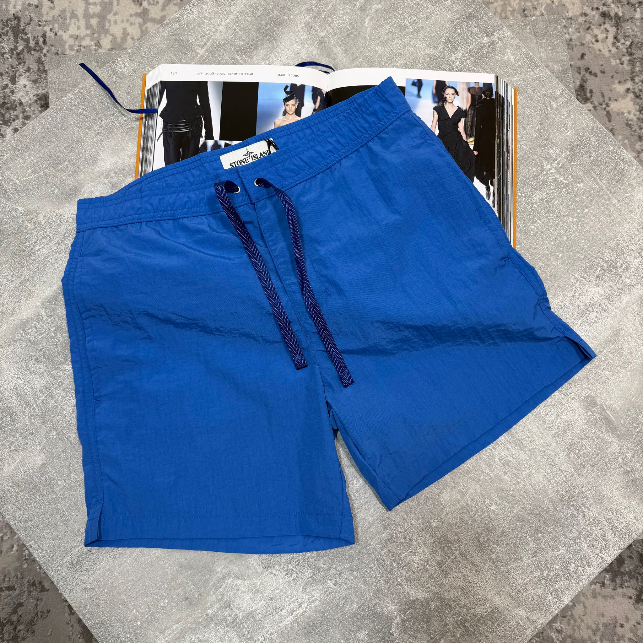 Stone Shorts Blue - Image 2
