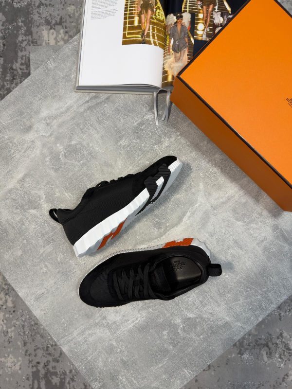 Hermes Trainers Black & Orange - Image 3