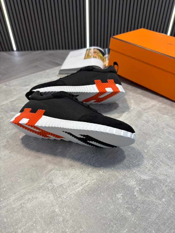 Hermes Trainers Black & Orange - Image 2