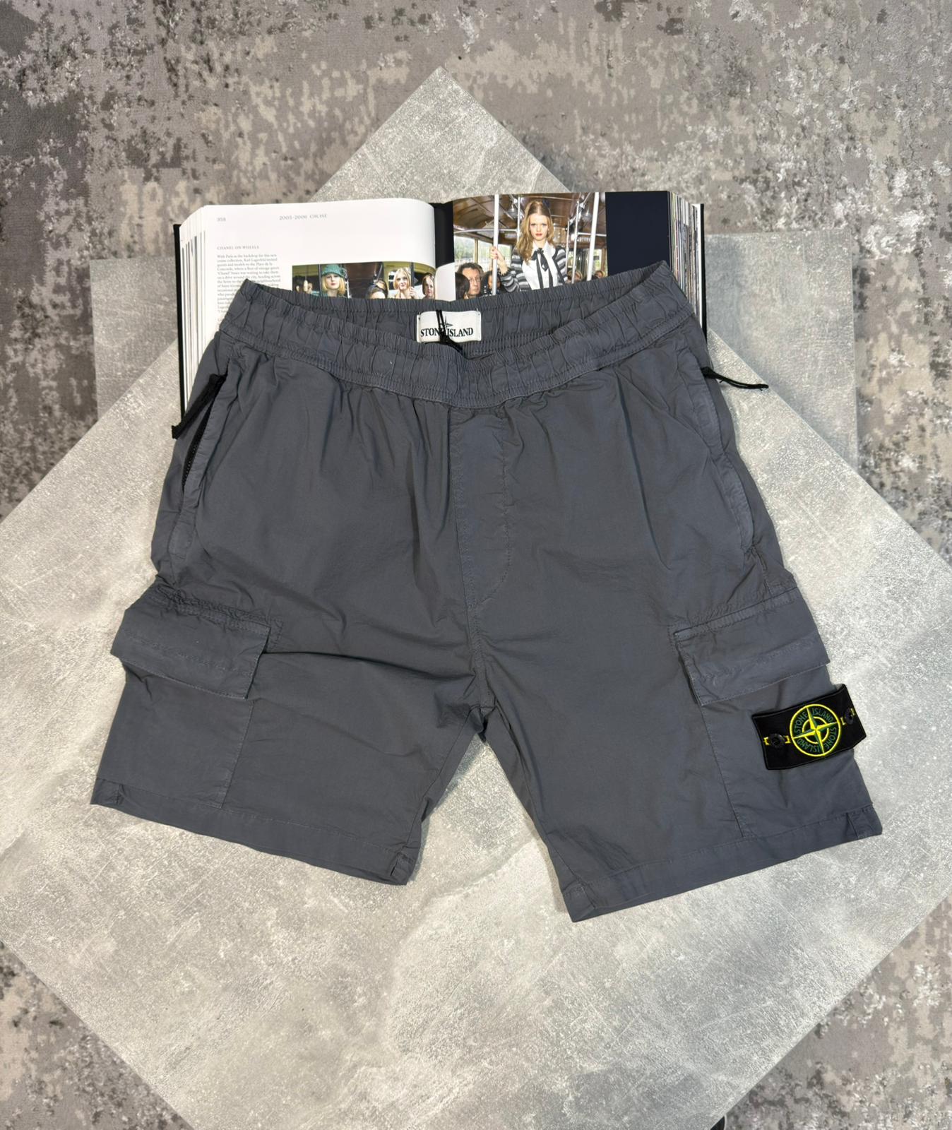 Stone Cargo shorts Charcoal