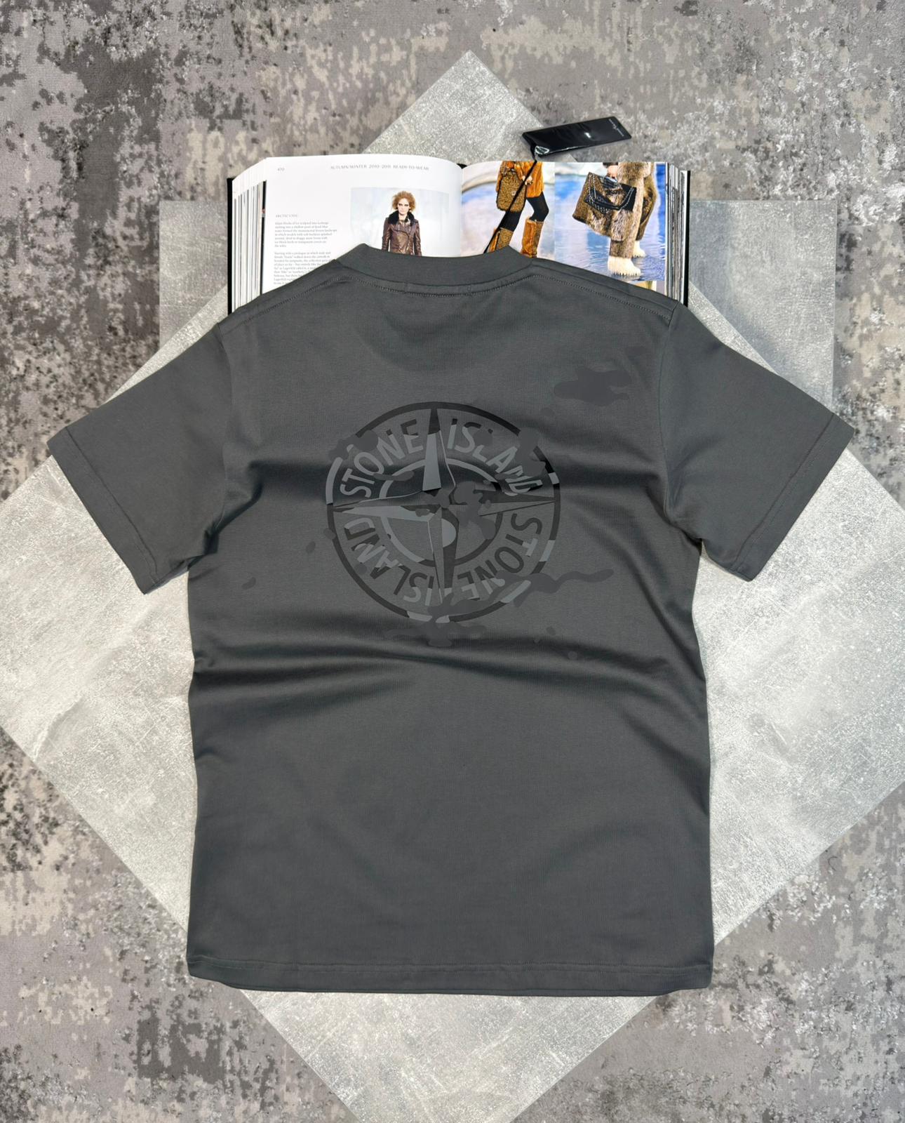 Stone Tshirt Charcoal - Image 2