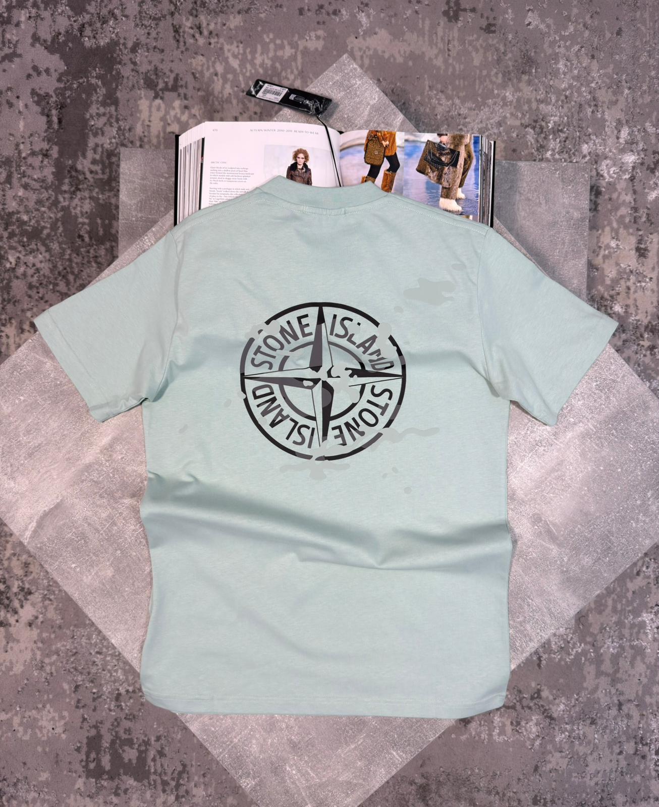 Stone Tshirt Lime - Image 2