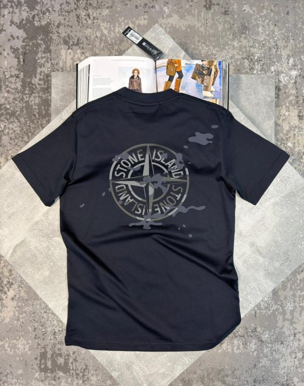 Stone Tshirt Navy - Image 2