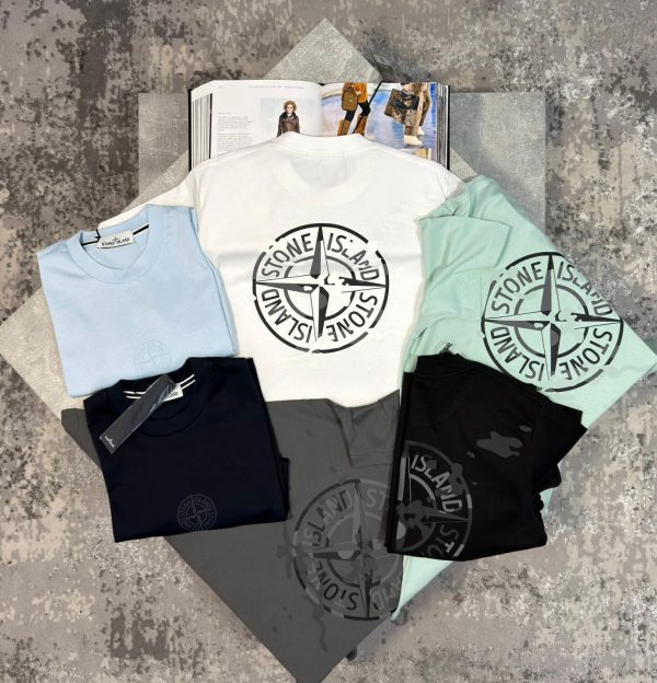 Stone Tshirt Light Grey - Image 3