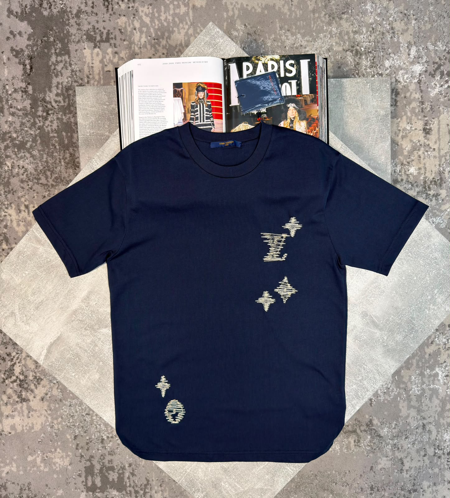 LV Tshirt Navy Blue