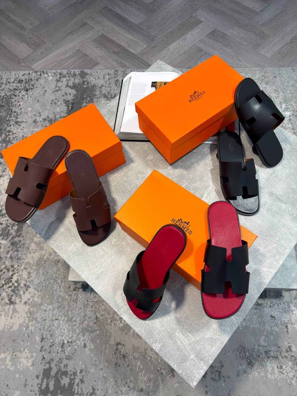 Hermes Sliders Brown - Image 4