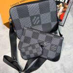 LV Mens Trio Bag Grey