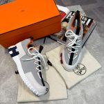 Hermes Paris Slip On White Cream