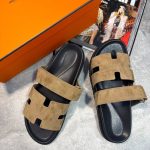 Hermes Sliders Tan