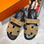 Hermes Sliders Tan