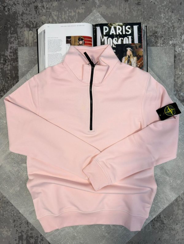 Si 1/4 Zip Pink