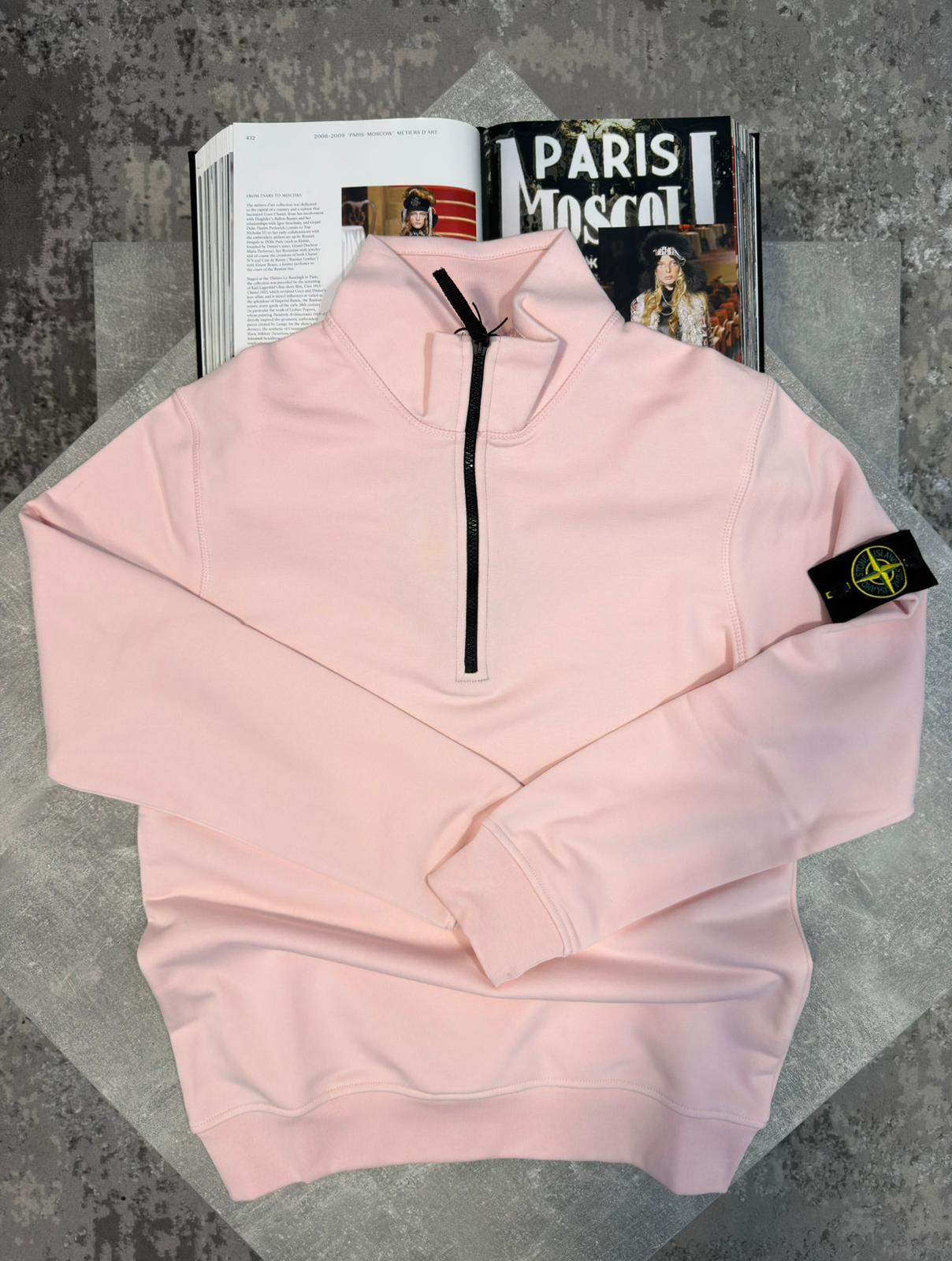 Si 1/4 Zip Pink