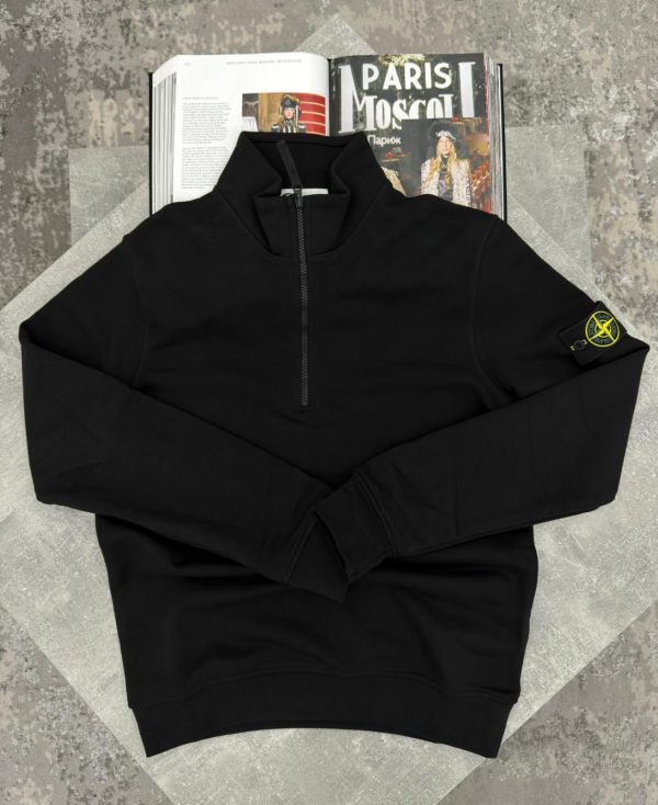 Si 1/4 Zip Black