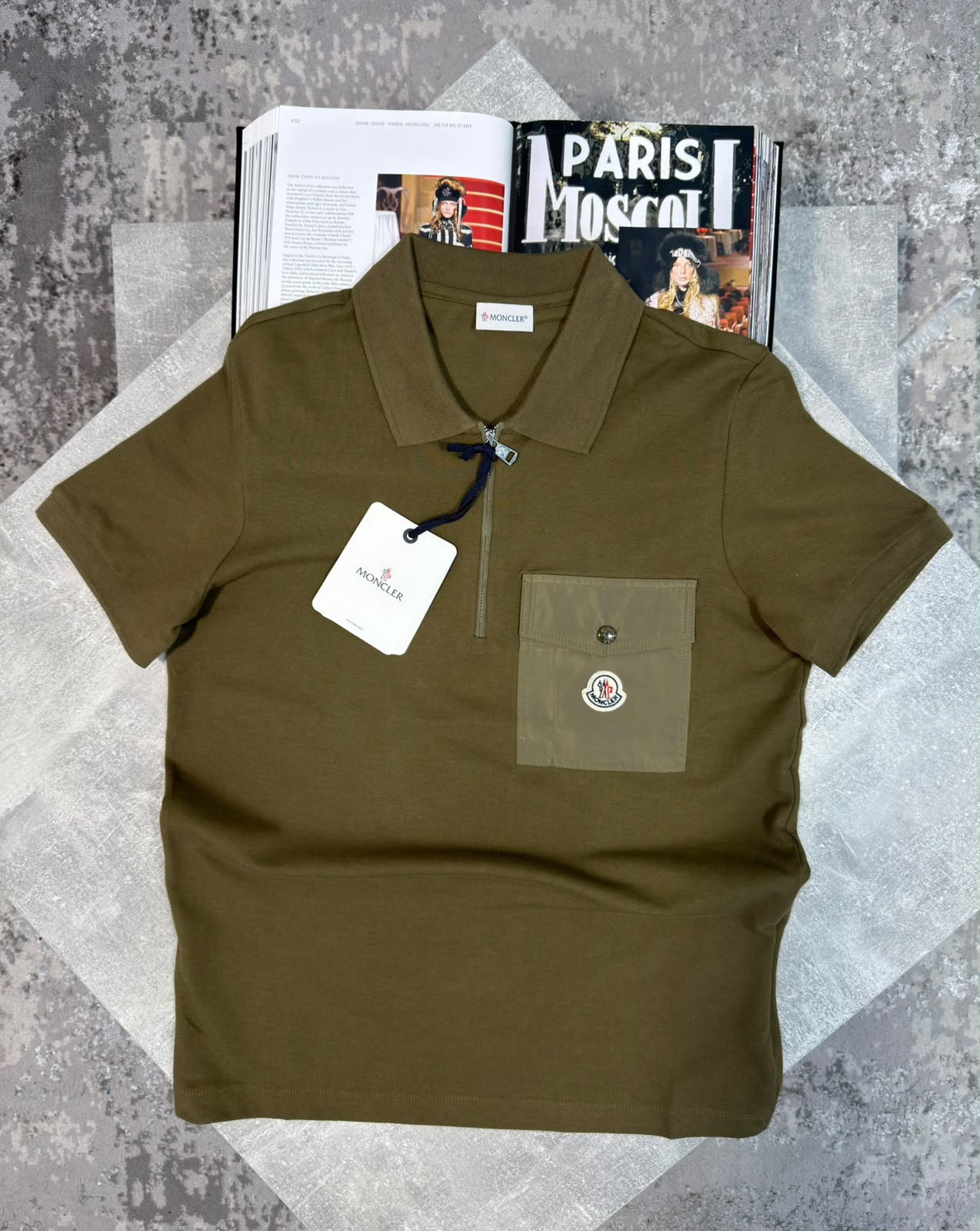 MNCLR pocket Polo Khaki