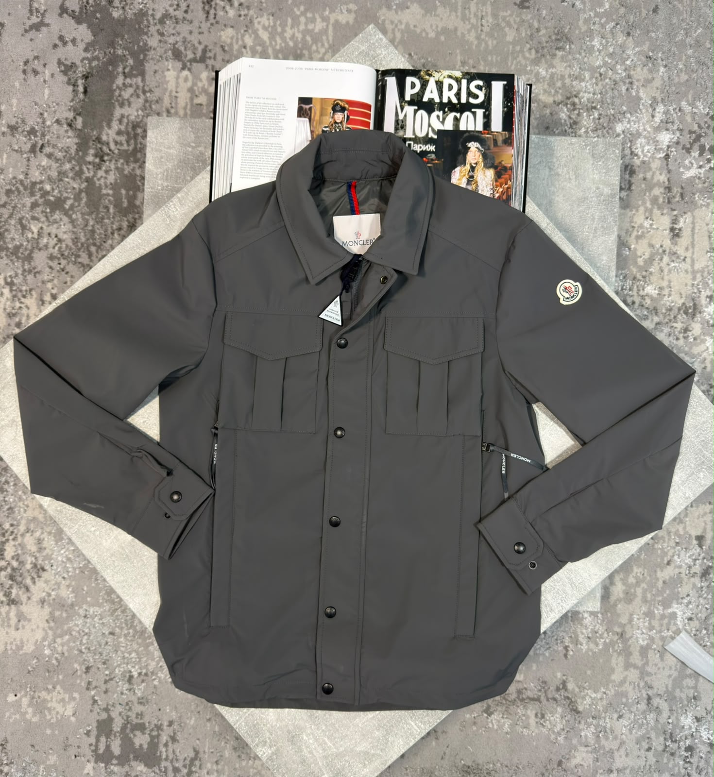 Mnclr over shirt Grey