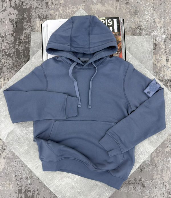 SI Ghost Badge Hoodie Pale Blue