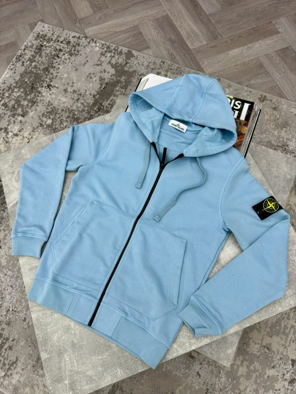 Si zip up hoodie Light Blue - Image 2
