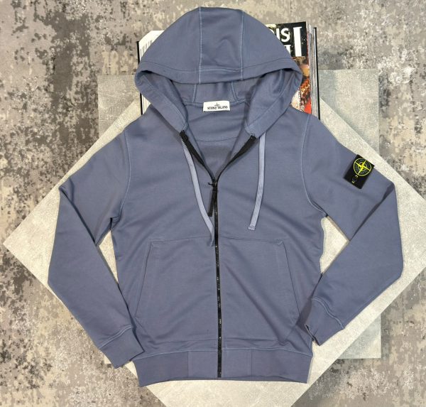 Si zip up hoodie Pale Blue