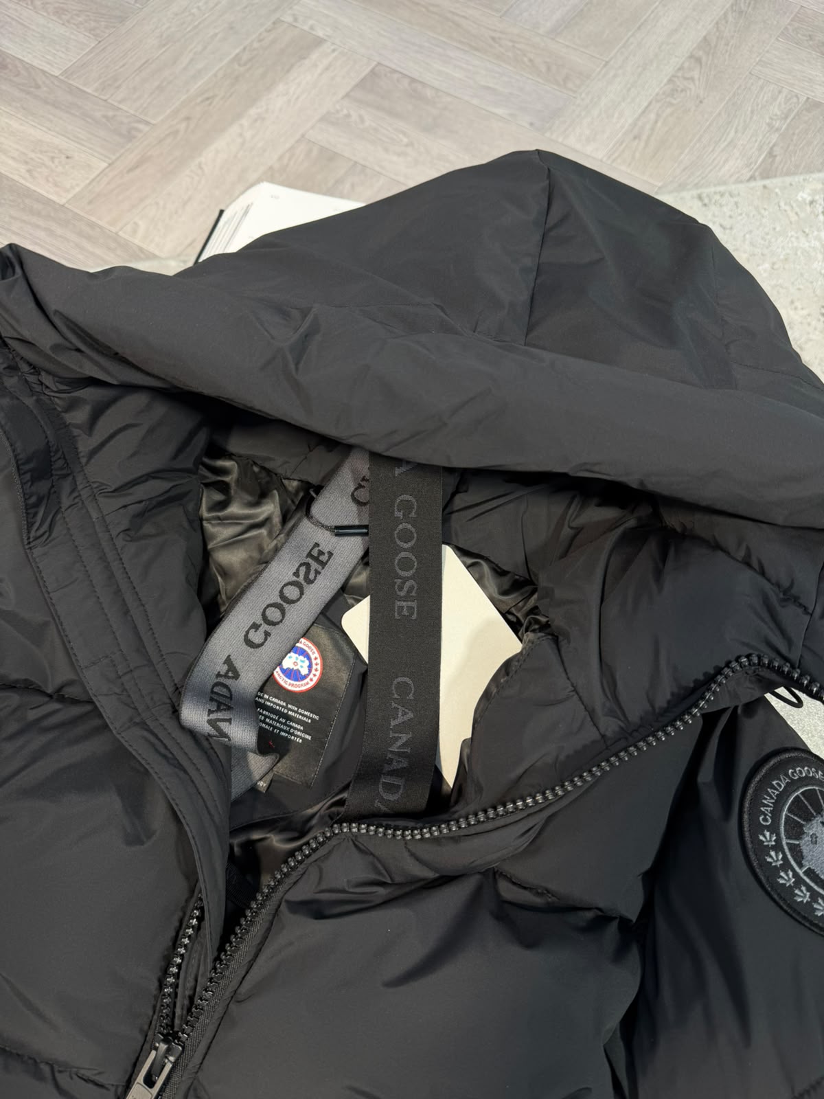 CG Crofton Puffer Jacket Black - Image 4