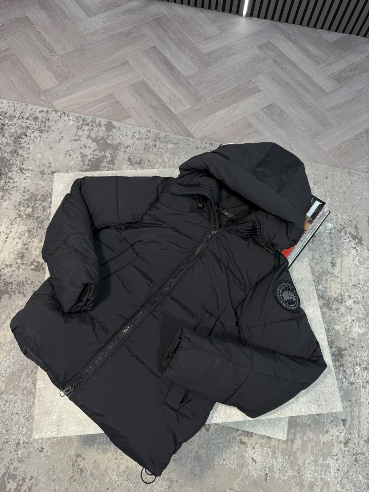 CG Crofton Puffer Jacket Black - Image 3