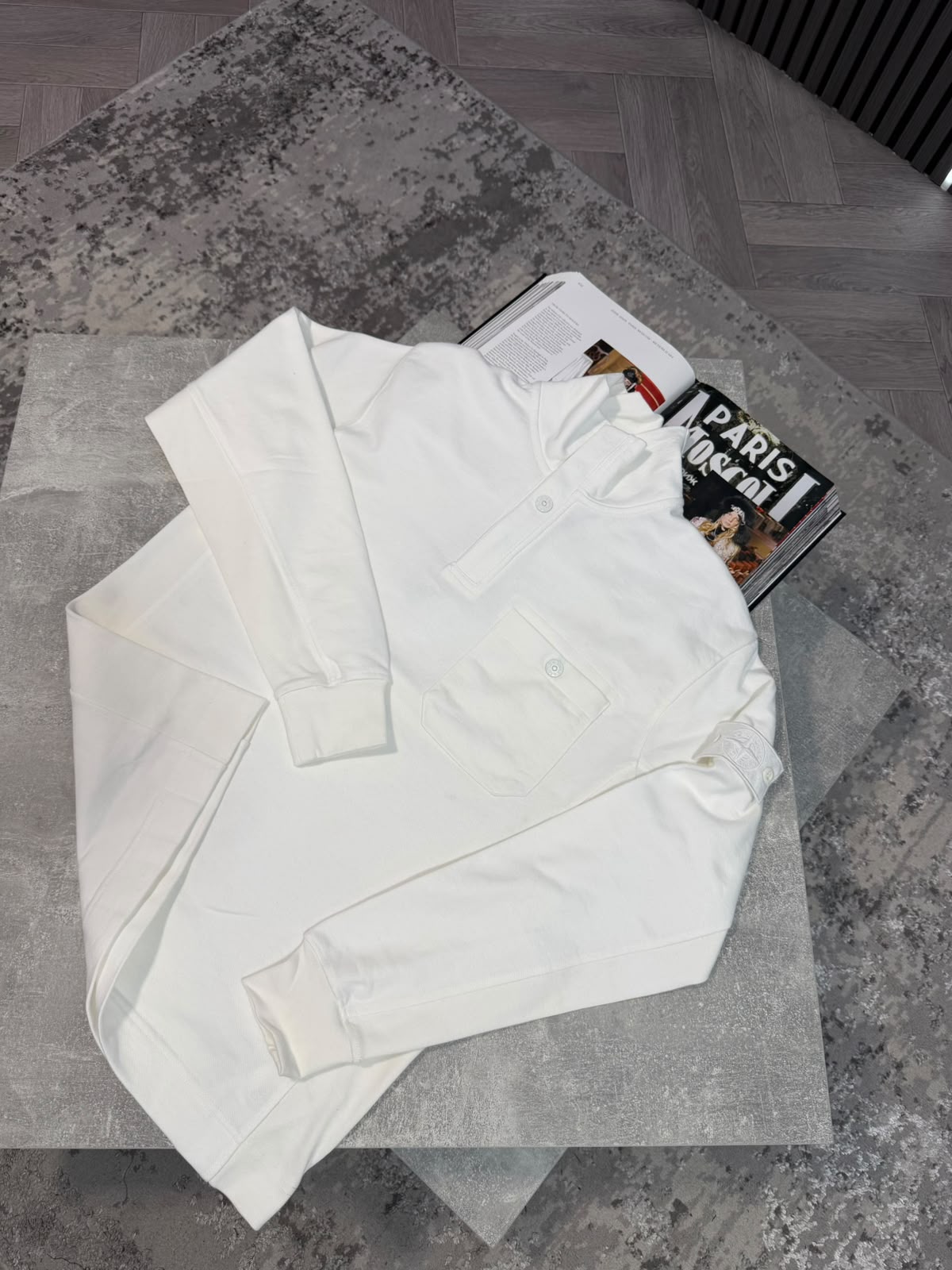 Si 1/4 zip White - Image 2