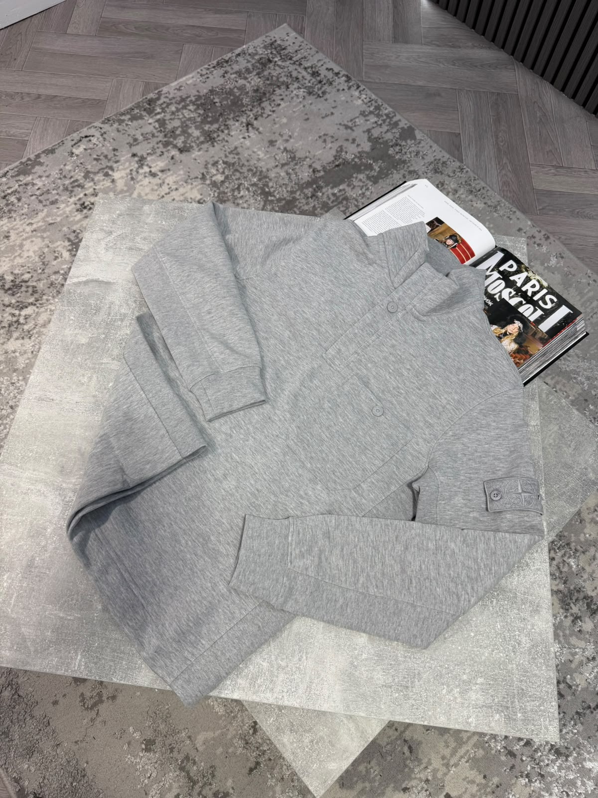 Si 1/4 zip Light Grey - Image 2