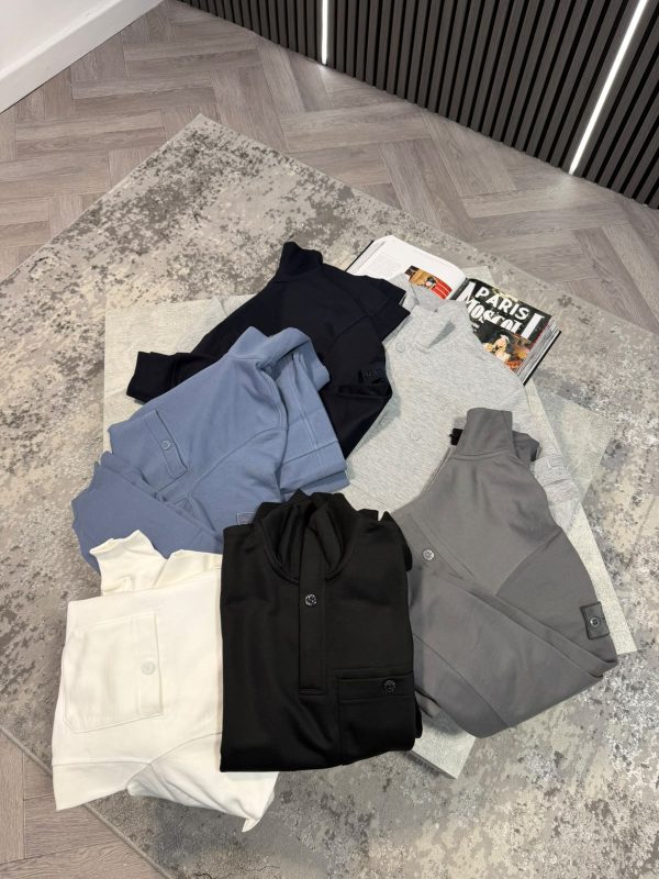 Si 1/4 zip Light Grey - Image 4