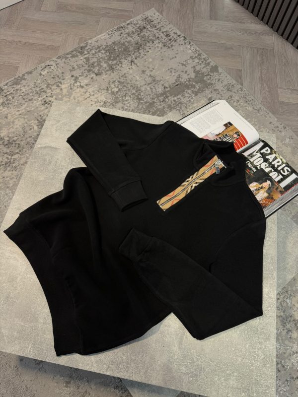 BB 1/4 Zip Black - Image 2